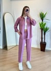 Milya Pembe Gömlek Takım