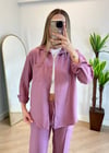 Milya Pembe Gömlek Takım