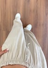 Modal Kumaş Bağlamalı Krem Pantolon