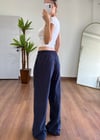 Modal Kumaş Bağlamalı Lacivert Pantolon