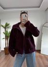 Muadil Marka Bordo Peluş Mont