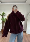 Muadil Marka Bordo Peluş Mont