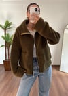 Muadil Marka Haki Peluş Mont
