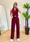 Nezzy Double Kumaş Kırmızı Palazzo Pantolon