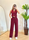 Nezzy Double Kumaş Kırmızı Palazzo Pantolon