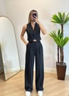 Nezzy Double Kumaş Siyah Palazzo Pantolon