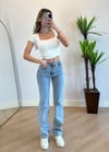 Ossa Parıltılı Straight Jean 