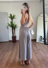 Oysho Kumaş Gri Tulum Elbise