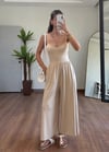 Oysho Kumaş Krem Tulum Elbise