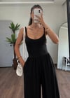Oysho Kumaş Siyah Tulum Elbise