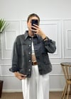 Pale Siyah Oversize Kot Ceket