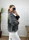 Pale Siyah Oversize Kot Ceket