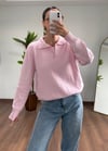 Pembe Polo Yaka Triko