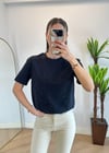 Pery Lacivert Taşlı Tshirt