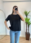 Pery Siyah Taşlı Tshirt