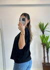 Pery Siyah Taşlı Tshirt