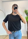 Pery Siyah Taşlı Tshirt