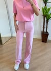 Pery Taşlı Pembe Kumaş Pantolon
