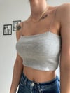 Renkli crop askılı atlet 