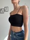 Renkli crop askılı atlet 