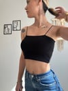 Renkli crop askılı atlet 