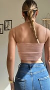 Renkli crop askılı atlet 