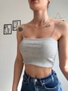Renkli crop askılı atlet 