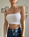 Renkli crop askılı atlet 
