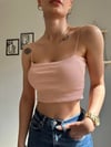 Renkli crop askılı atlet 