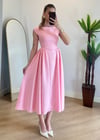 Sarah Pembe Elbise