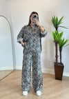 Saşa Zebra Desen Gömlek Takım