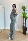 Saşa Zebra Desen Gömlek Takım