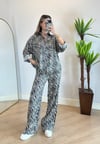 Saşa Zebra Desen Gömlek Takım