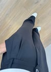 Shine Siyah Keten Pantolon