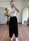 Siyah Modal Kumaş Şalvar Pantolon