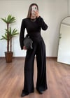 Siyah Vatkalı Eşofman Takımı