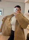 Teddy Kahverengi Peluş Mont