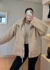 Teddy Krem Peluş Mont