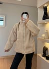 Teddy Krem Peluş Mont