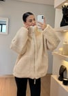 Teddy Krem Peluş Mont