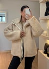 Teddy Krem Peluş Mont