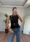Toka Detay Sİyah Bluz