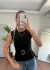 Toka Detay Sİyah Bluz