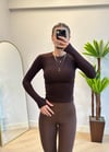 Vena Oysho İçi Şardonlu Parmak Geçmeli Kahverengi Body