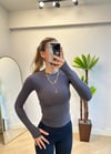 Vena Oysho İçi Şardonlu Parmak Geçmeli Füme Body