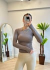 Vena Oysho İçi Şardonlu Parmak Geçmeli Vizon Body