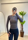 Vena Oysho İçi Şardonlu Parmak Geçmeli Füme Body