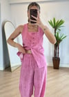 Vendy Pembe Yelek Takım