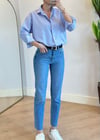Veny Mavi Kesik Paça Zara Jean