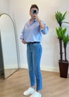 Veny Mavi Kesik Paça Zara Jean